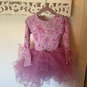 Bums & Roses Floral Pink Tutu Dress for Kids